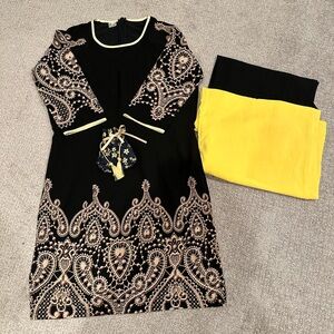 Bundle Traditional Ao Dai & Knot Handbag Flower Tassel- Ao Dai Tet Free Size